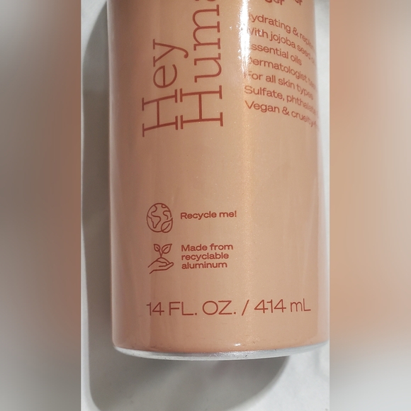 Hey Humans Naturally Derived Body Wash Rosewater Ginger w/Jojoba Seed Oil 14 oz. - Picture 3 of 4